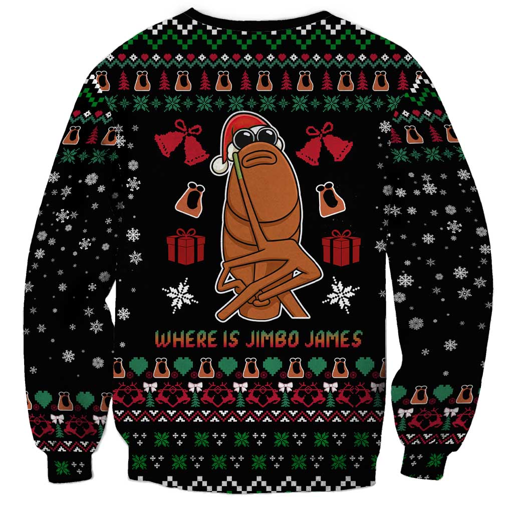 Where Is Jimbo James Marcus The Worm Sweatshirt Xmas Holiday Patterns - Wonder Print Shop
