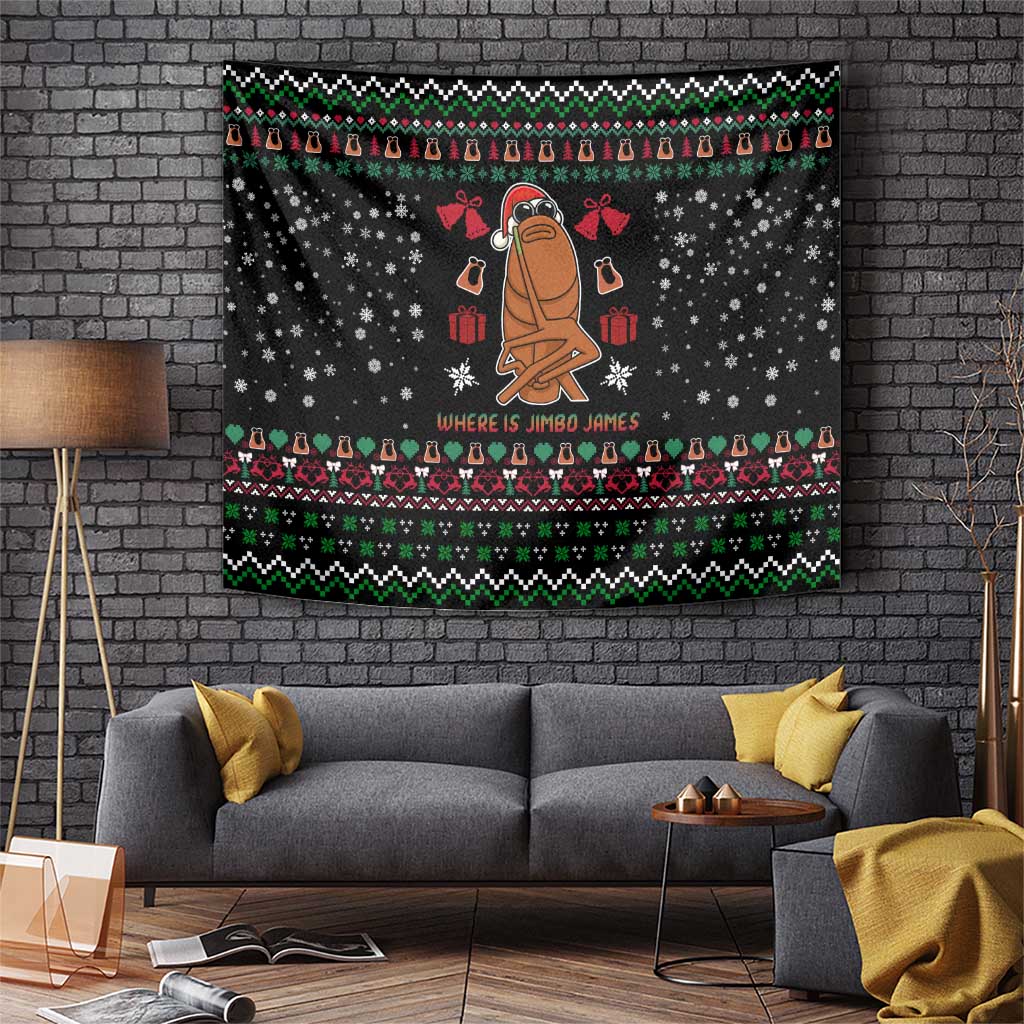 Where Is Jimbo James Marcus The Worm Tapestry Xmas Holiday Patterns - Wonder Print Shop