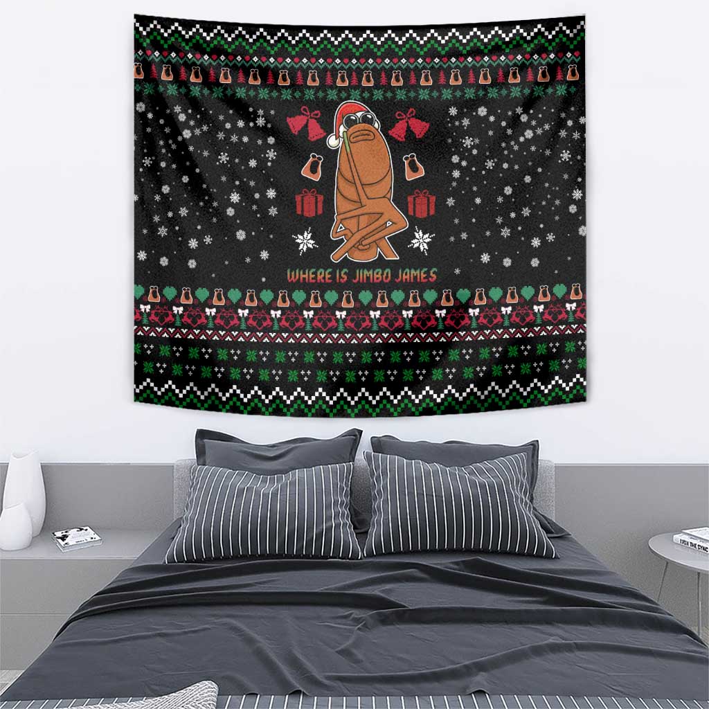 Where Is Jimbo James Marcus The Worm Tapestry Xmas Holiday Patterns - Wonder Print Shop