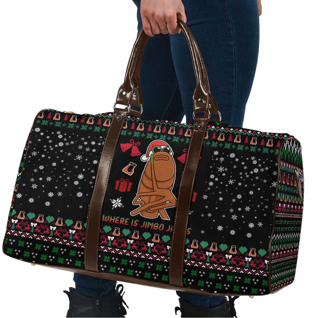 Where Is Jimbo James Marcus The Worm Travel Bag Xmas Holiday Patterns - Wonder Print Shop