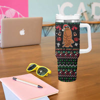 Where Is Jimbo James Marcus The Worm Tumbler With Handle Xmas Holiday Patterns - Wonder Print Shop