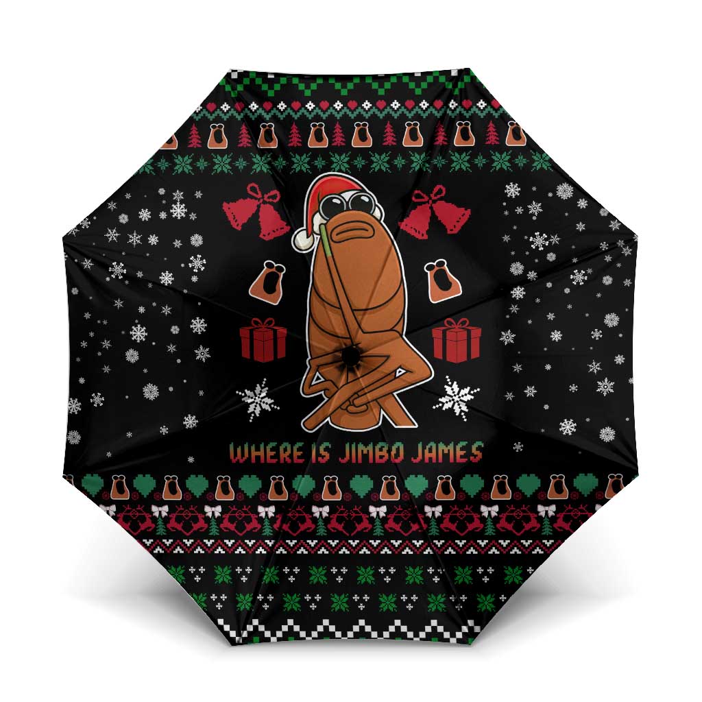 Where Is Jimbo James Marcus The Worm Umbrella Xmas Holiday Patterns - Wonder Print Shop