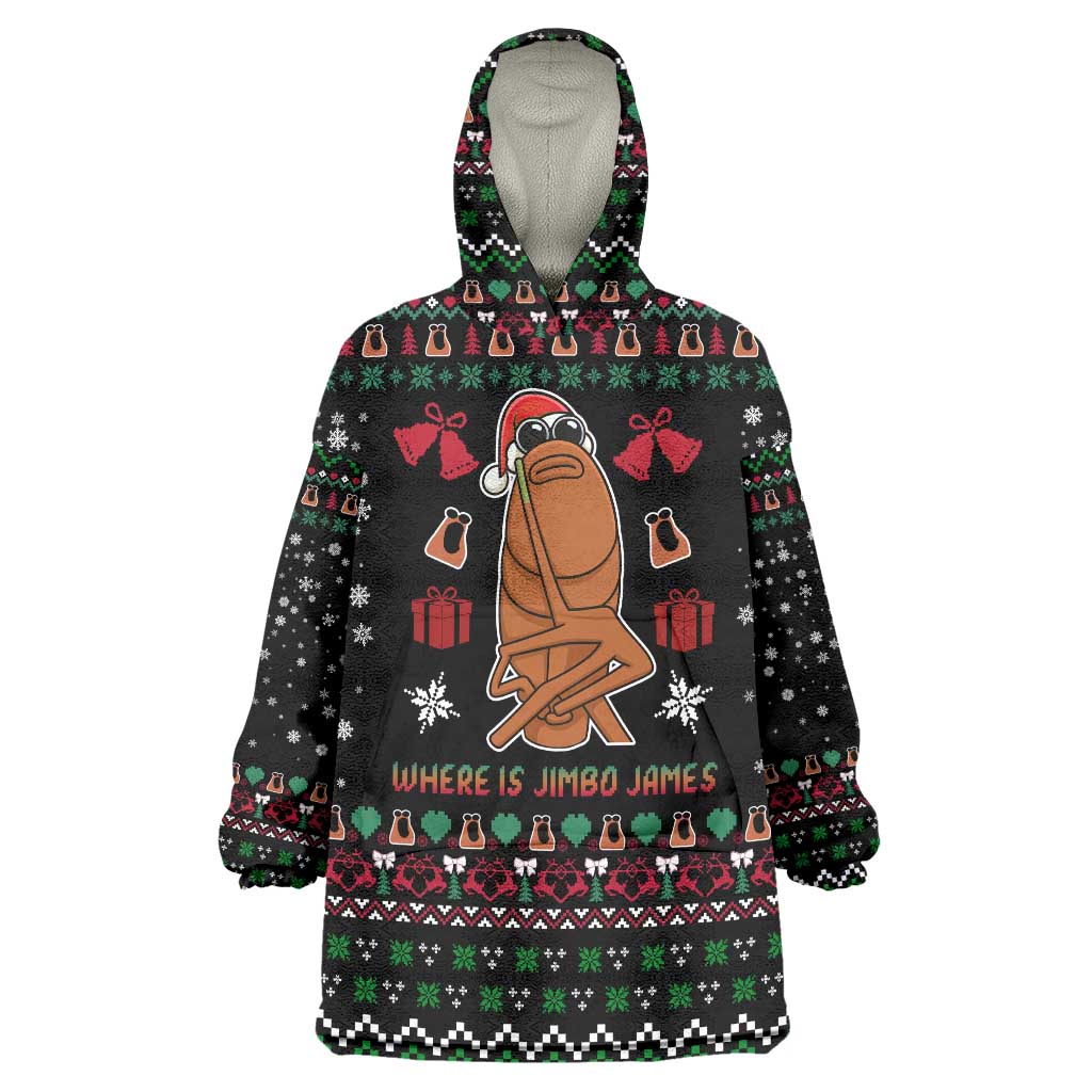 Where Is Jimbo James Marcus The Worm Wearable Blanket Hoodie Xmas Holiday Patterns - Wonder Print Shop