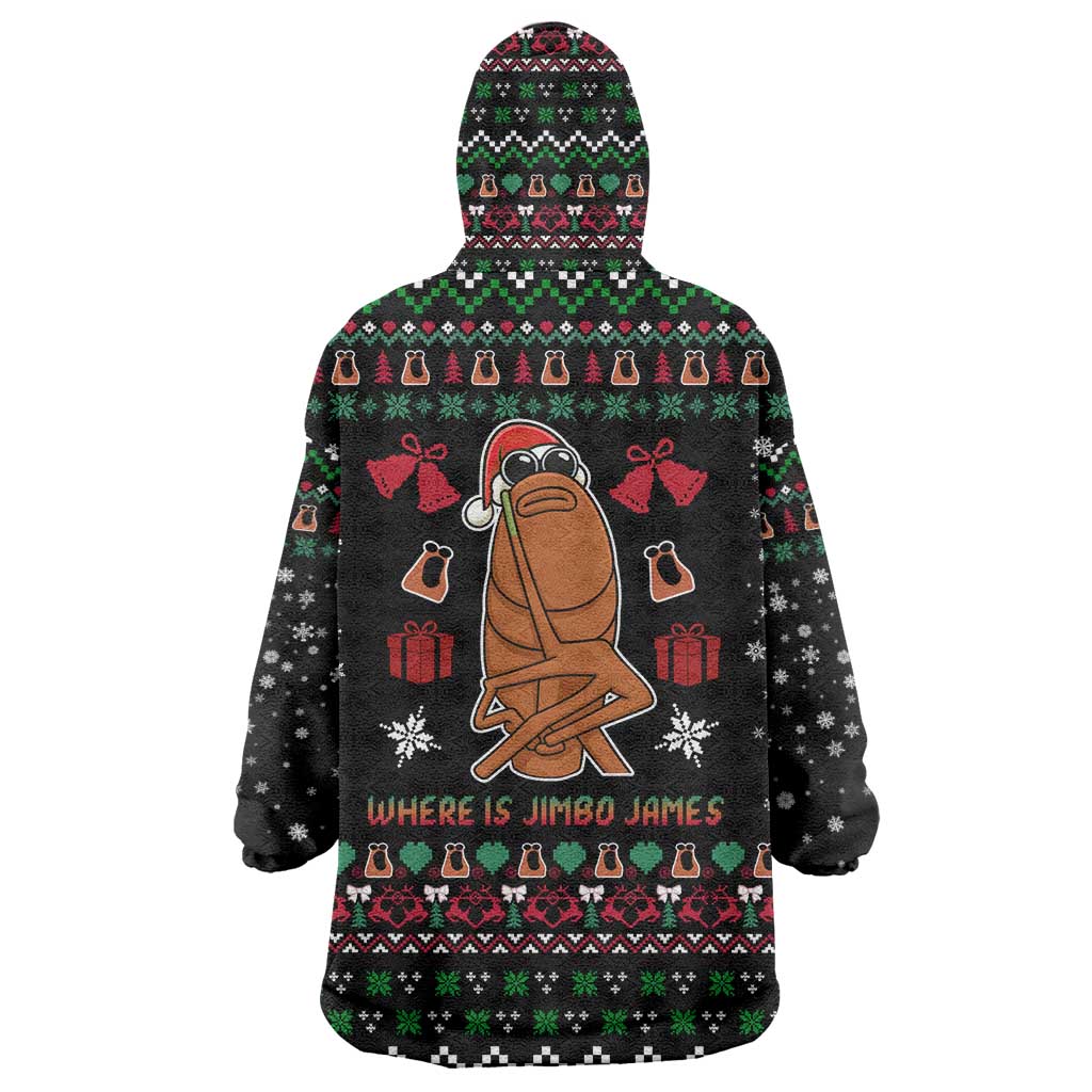 Where Is Jimbo James Marcus The Worm Wearable Blanket Hoodie Xmas Holiday Patterns - Wonder Print Shop