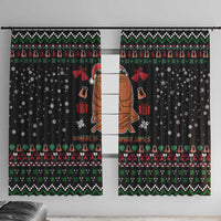 Where Is Jimbo James Marcus The Worm Window Curtain Xmas Holiday Patterns - Wonder Print Shop