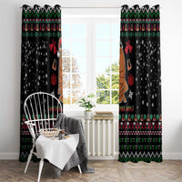 Where Is Jimbo James Marcus The Worm Window Curtain Xmas Holiday Patterns - Wonder Print Shop