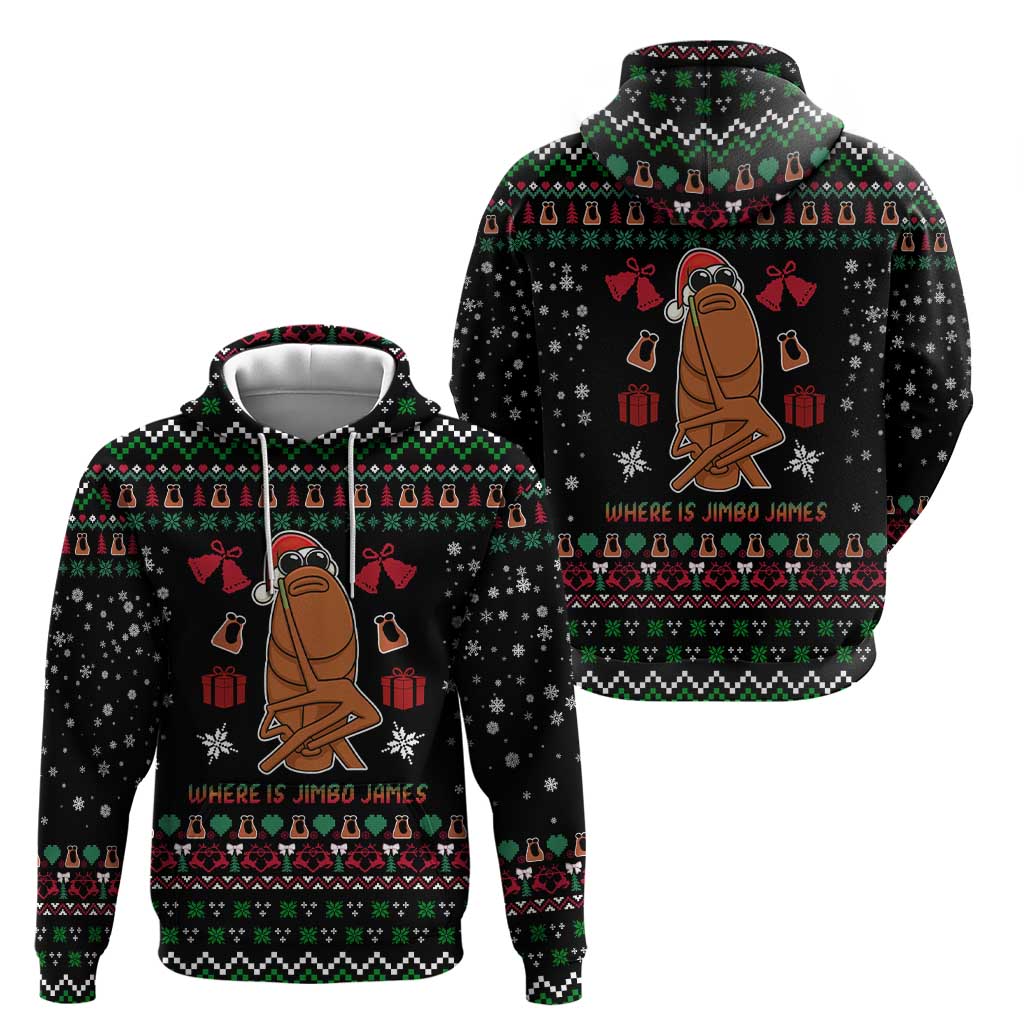 Where Is Jimbo James Marcus The Worm Zip Hoodie Xmas Holiday Patterns - Wonder Print Shop