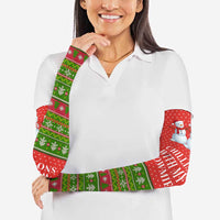 Chilling With My Snowmies Christmas Arm Sleeves Xmas Holiday Patterns - Wonder Print Shop