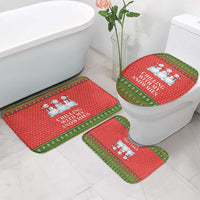 Chilling With My Snowmies Christmas Bathroom Set Xmas Holiday Patterns - Wonder Print Shop