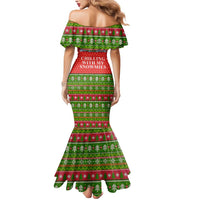 Chilling With My Snowmies Christmas Mermaid Dress Xmas Holiday Patterns - Wonder Print Shop