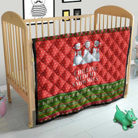 Chilling With My Snowmies Christmas Quilt Xmas Holiday Patterns - Wonder Print Shop