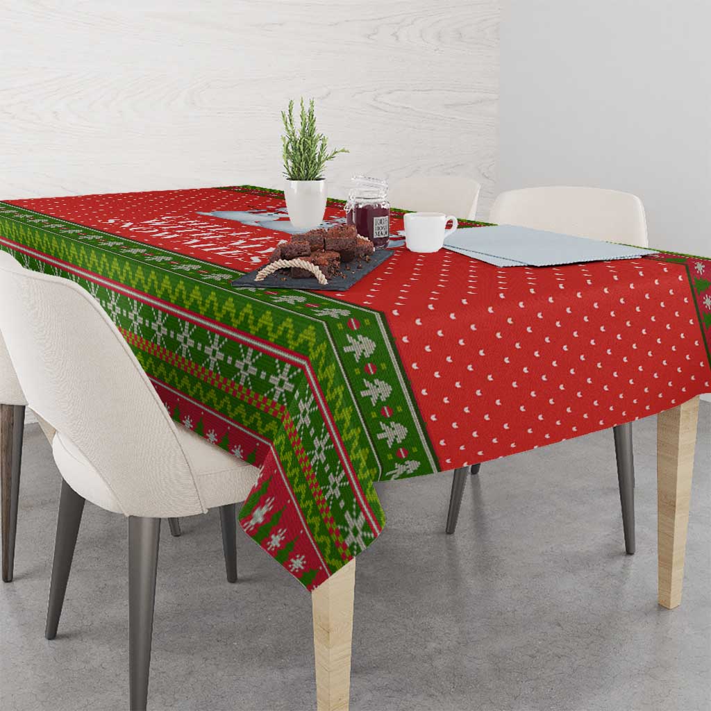 Chilling With My Snowmies Christmas Tablecloth Xmas Holiday Patterns - Wonder Print Shop