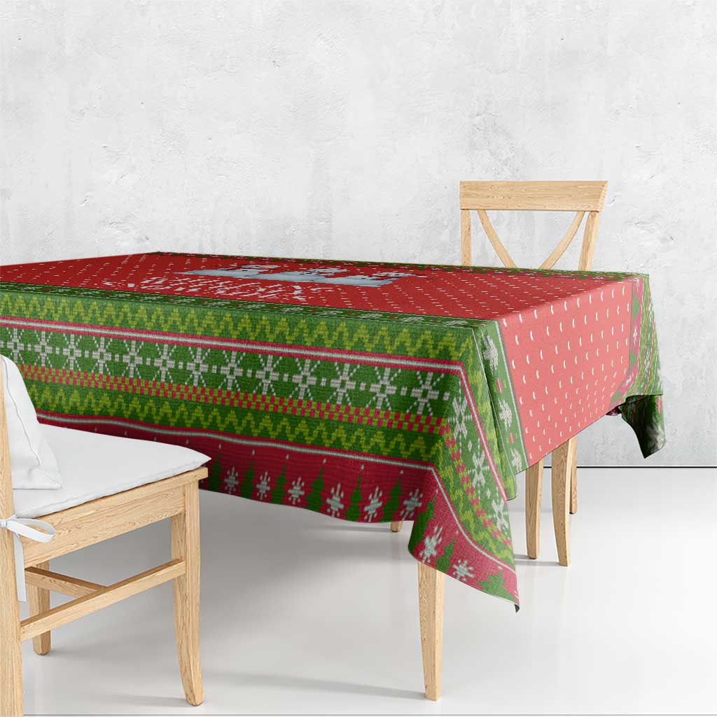 Chilling With My Snowmies Christmas Tablecloth Xmas Holiday Patterns - Wonder Print Shop