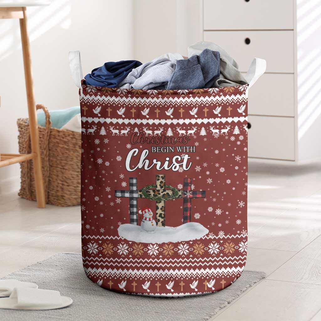 Christian Noel Christmas Laundry Basket Xmas Holiday Patterns - Wonder Print Shop