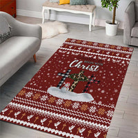 Christian Noel Christmas Area Rug Xmas Holiday Patterns - Wonder Print Shop