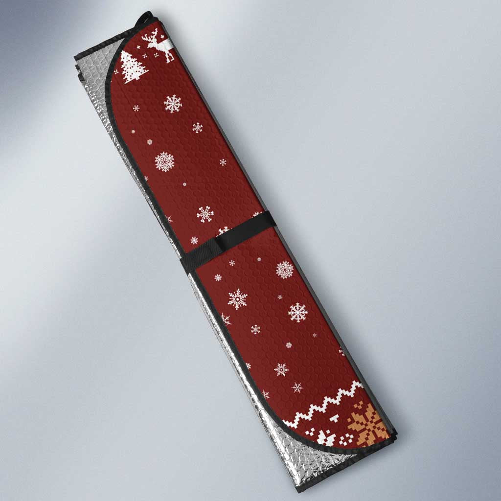 Christian Noel Christmas Auto Sun Shade Xmas Holiday Patterns - Wonder Print Shop
