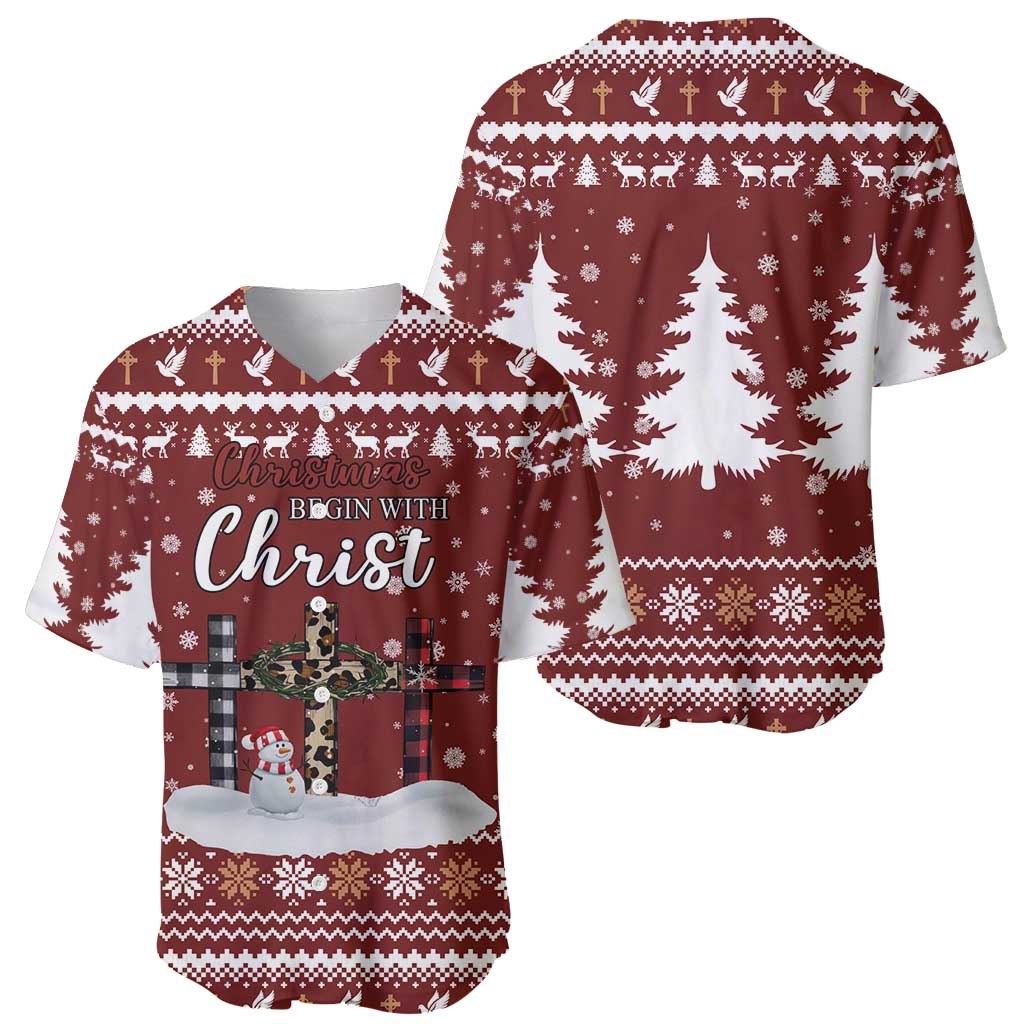 Christian Noel Christmas Baseball Jersey Xmas Holiday Patterns - Wonder Print Shop