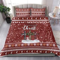Christian Noel Christmas Bedding Set Xmas Holiday Patterns - Wonder Print Shop