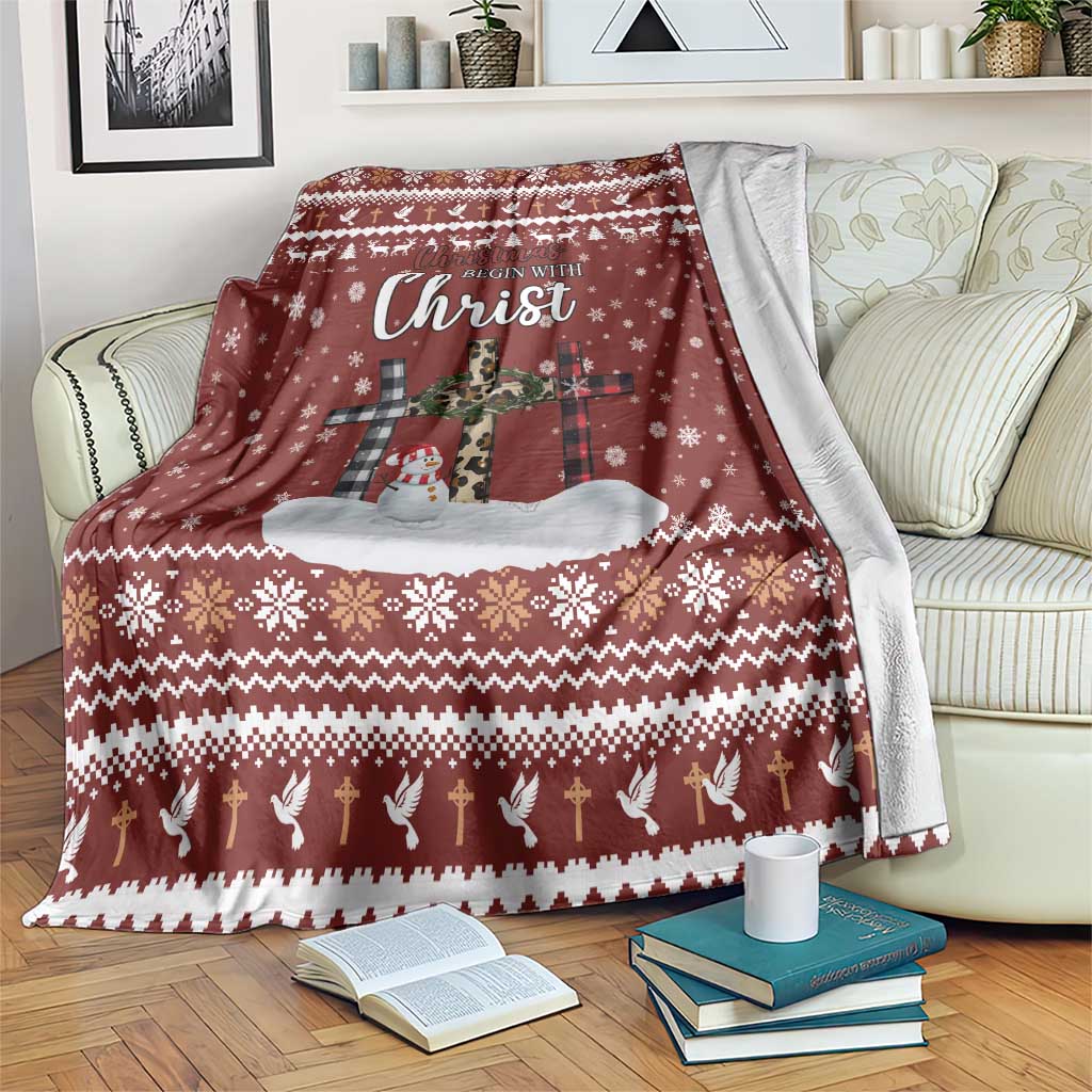 Christian Noel Christmas Blanket Xmas Holiday Patterns - Wonder Print Shop