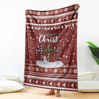 Christian Noel Christmas Blanket Xmas Holiday Patterns - Wonder Print Shop