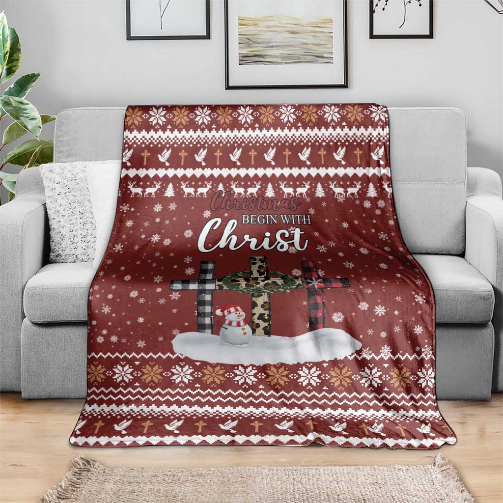 Christian Noel Christmas Blanket Xmas Holiday Patterns - Wonder Print Shop