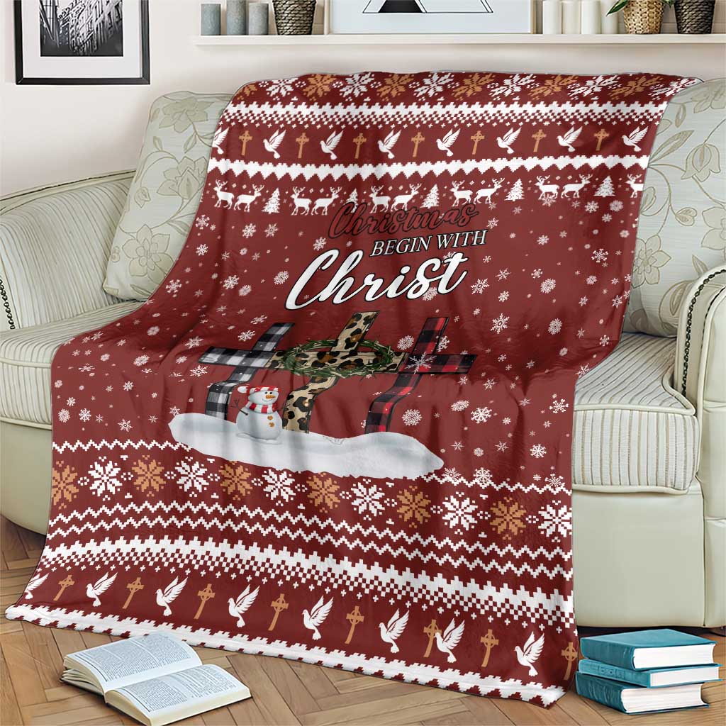 Christian Noel Christmas Blanket Xmas Holiday Patterns - Wonder Print Shop