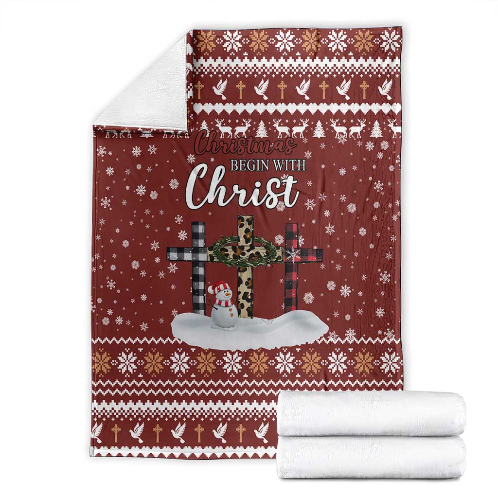 Christian Noel Christmas Blanket Xmas Holiday Patterns - Wonder Print Shop