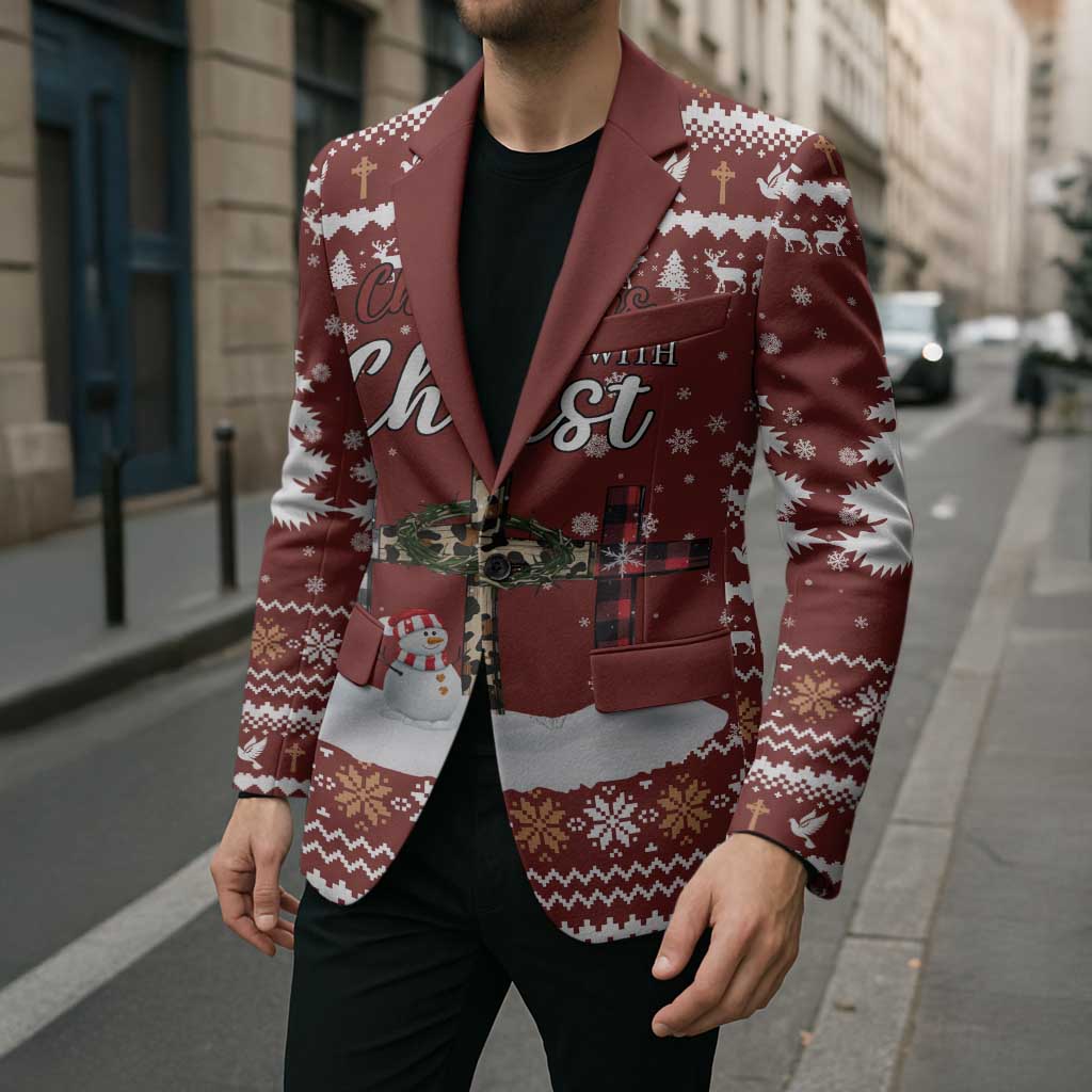 Christian Noel Christmas Blazer Xmas Holiday Patterns - Wonder Print Shop