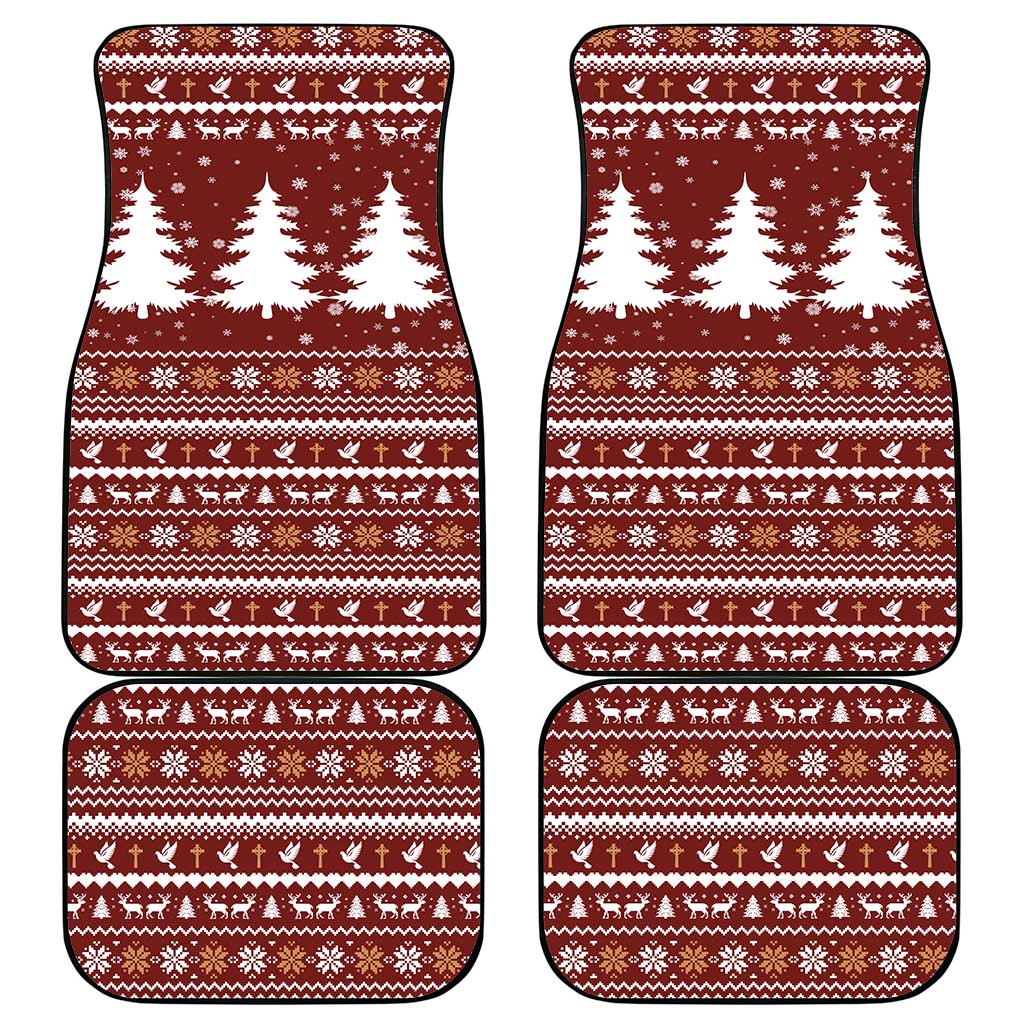 Christian Noel Christmas Car Mats Xmas Holiday Patterns - Wonder Print Shop