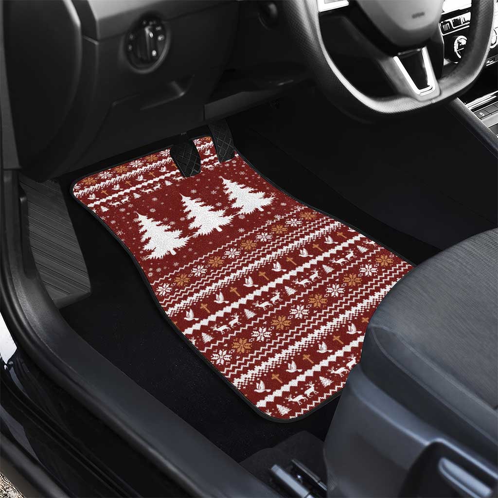Christian Noel Christmas Car Mats Xmas Holiday Patterns - Wonder Print Shop
