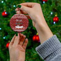 Christian Noel Christmas Ceramic Ornament Xmas Holiday Patterns - Wonder Print Shop