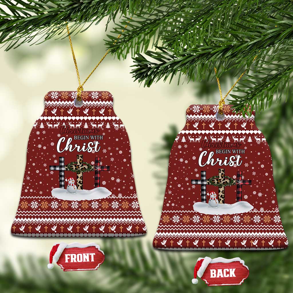 Christian Noel Christmas Ceramic Ornament Xmas Holiday Patterns - Wonder Print Shop