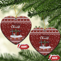 Christian Noel Christmas Ceramic Ornament Xmas Holiday Patterns - Wonder Print Shop