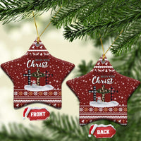 Christian Noel Christmas Ceramic Ornament Xmas Holiday Patterns - Wonder Print Shop