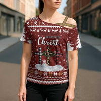 Christian Noel Christmas Cross Shoulder Shirt Xmas Holiday Patterns - Wonder Print Shop