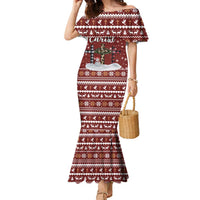 Christian Noel Christmas Family Matching Mermaid Dress and Hawaiian Shirt Xmas Holiday Patterns - Wonder Print Shop