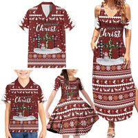 Christian Noel Christmas Family Matching Summer Maxi Dress and Hawaiian Shirt Xmas Holiday Patterns - Wonder Print Shop