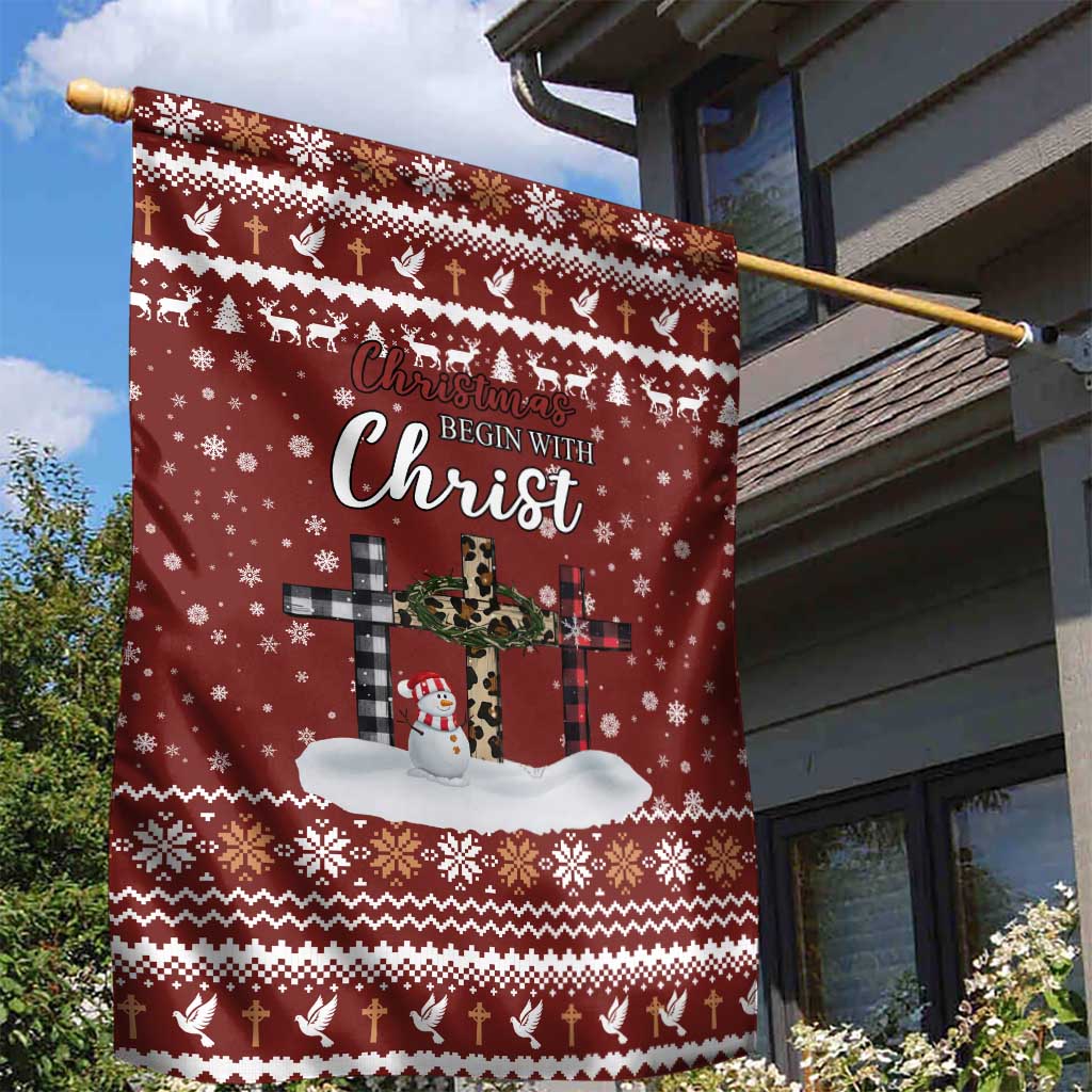 Christian Noel Christmas Garden Flag Xmas Holiday Patterns - Wonder Print Shop