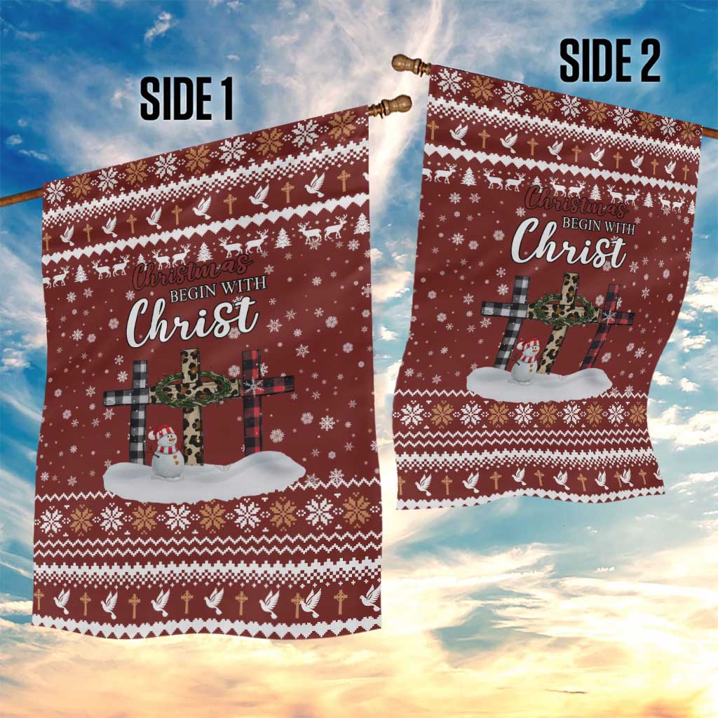 Christian Noel Christmas Garden Flag Xmas Holiday Patterns - Wonder Print Shop