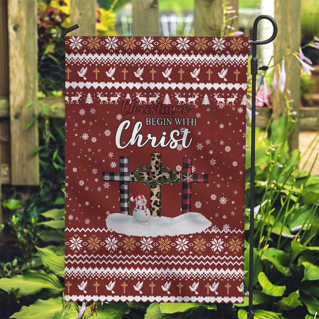 Christian Noel Christmas Garden Flag Xmas Holiday Patterns - Wonder Print Shop