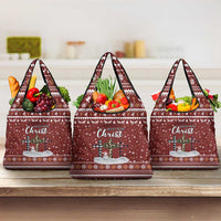 Christian Noel Christmas Grocery Bag Xmas Holiday Patterns - Wonder Print Shop