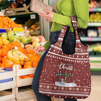 Christian Noel Christmas Grocery Bag Xmas Holiday Patterns - Wonder Print Shop