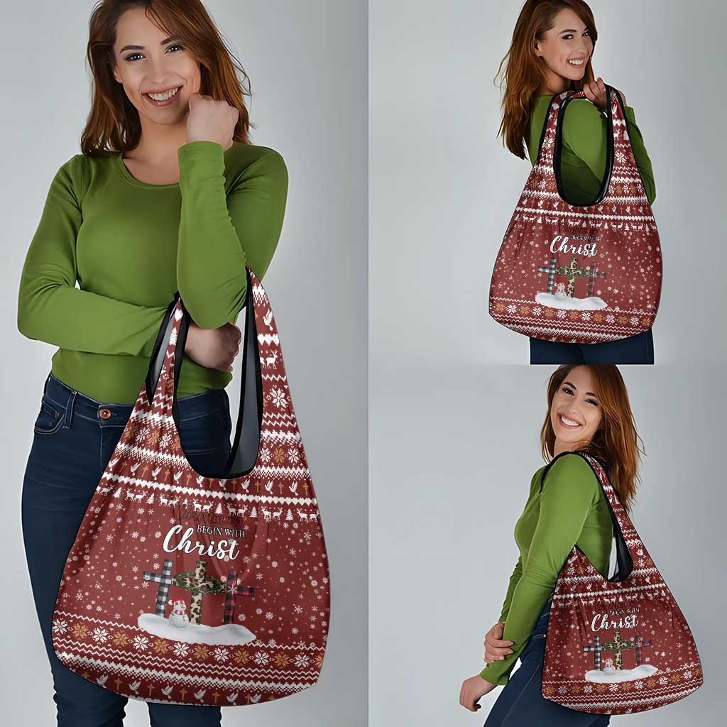 Christian Noel Christmas Grocery Bag Xmas Holiday Patterns - Wonder Print Shop