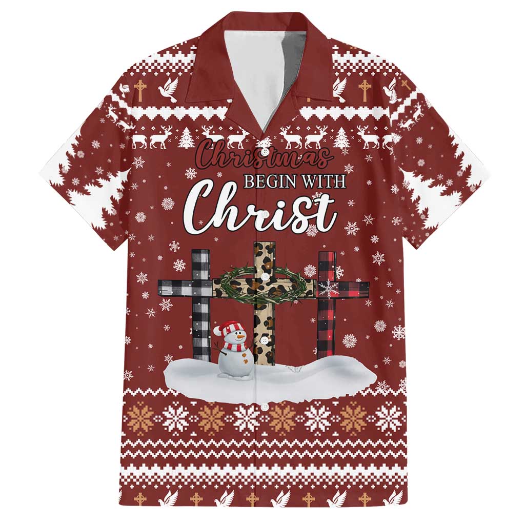 Christian Noel Christmas Hawaiian Shirt Xmas Holiday Patterns - Wonder Print Shop