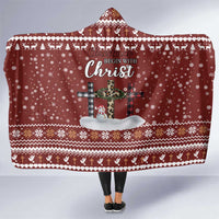 Christian Noel Christmas Hooded Blanket Xmas Holiday Patterns - Wonder Print Shop