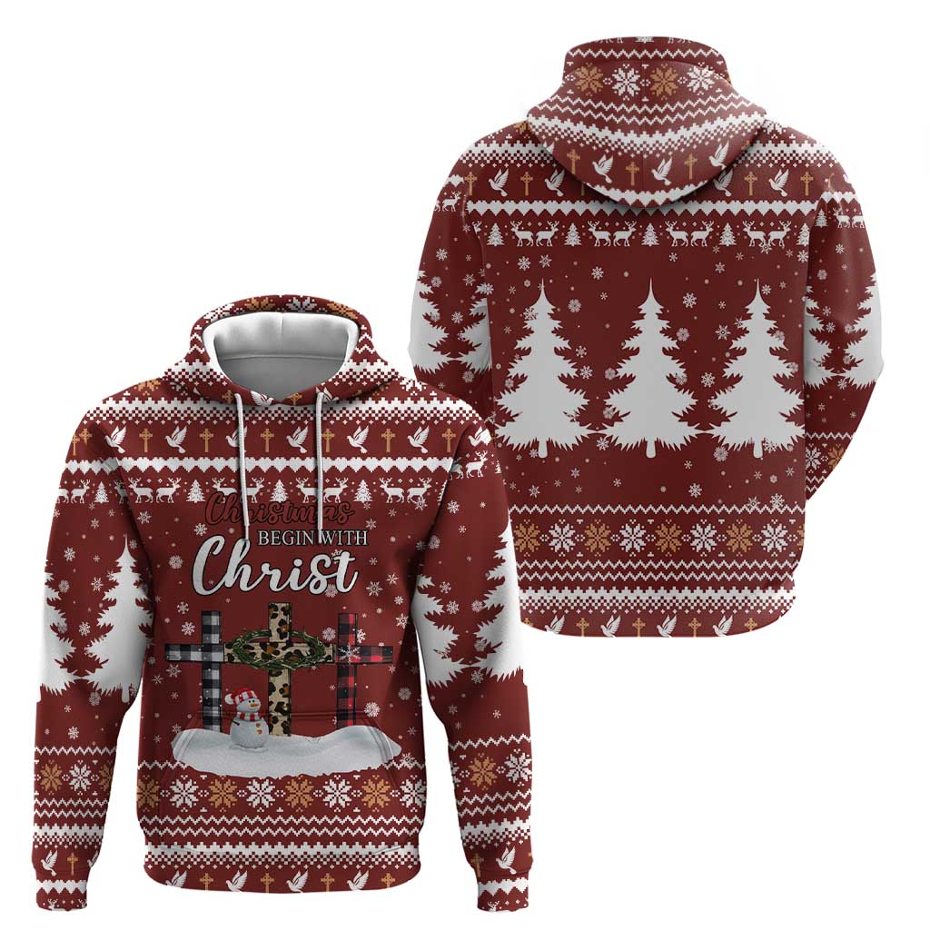 Christian Noel Christmas Hoodie Xmas Holiday Patterns - Wonder Print Shop