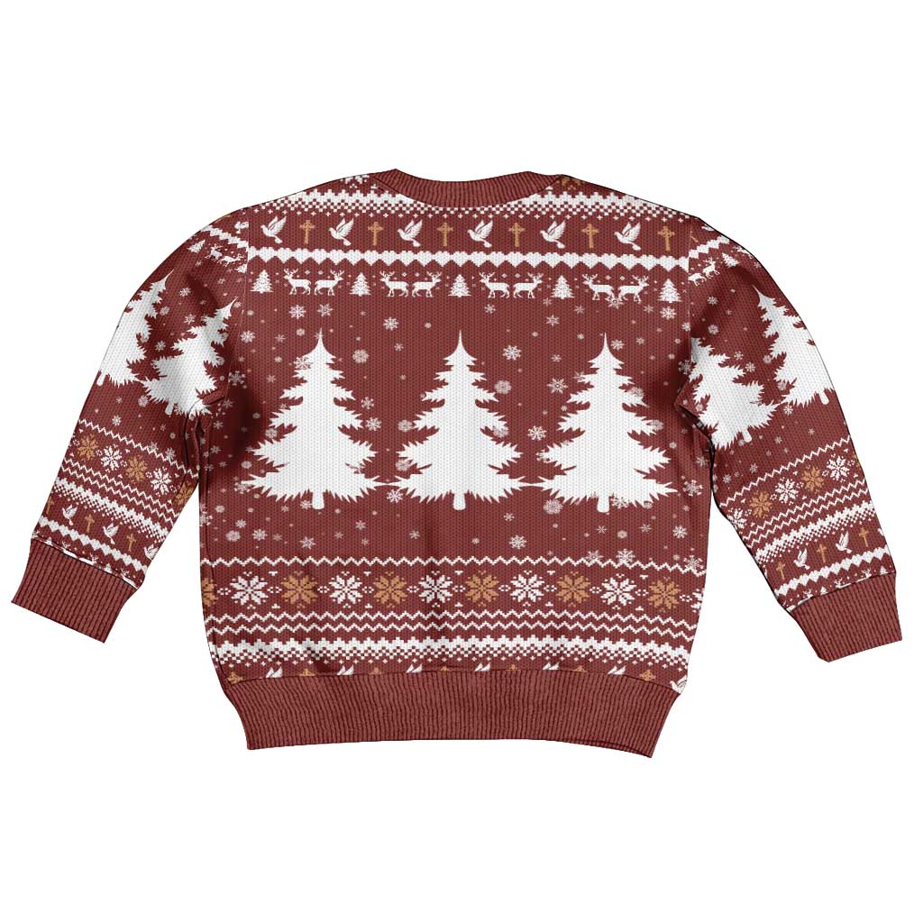Christian Noel Christmas Kid Ugly Christmas Sweater Xmas Holiday Patterns - Wonder Print Shop