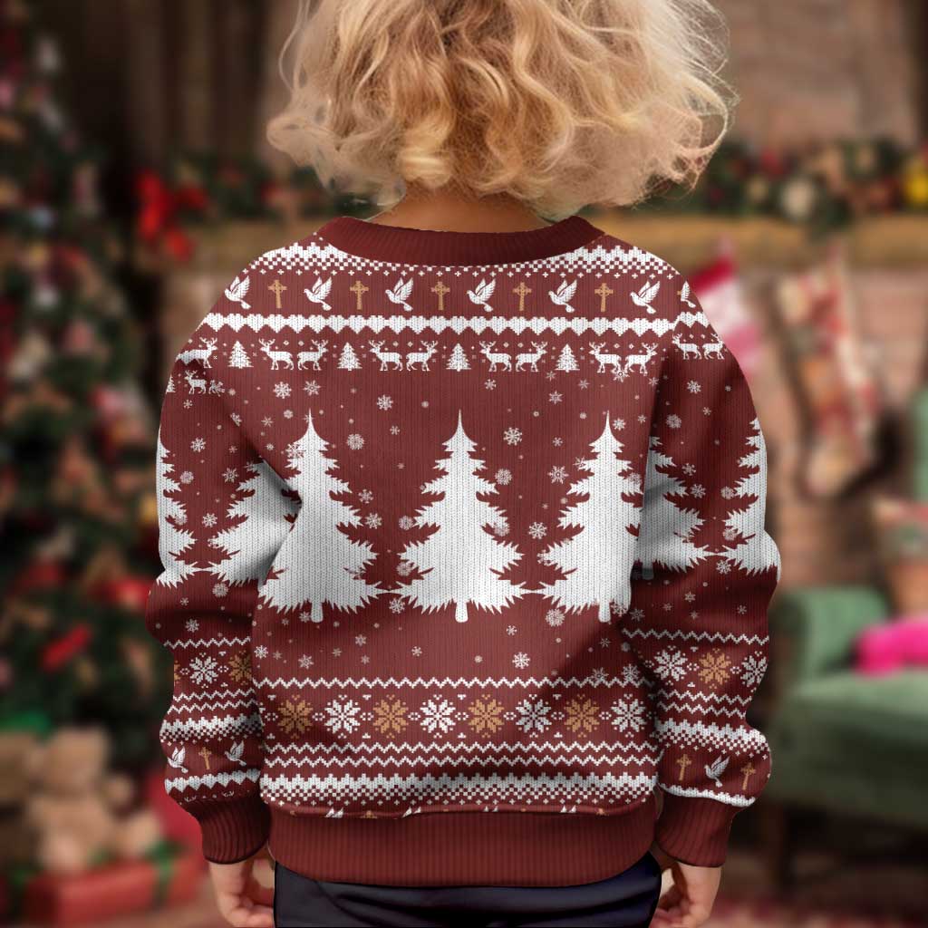 Christian Noel Christmas Kid Ugly Christmas Sweater Xmas Holiday Patterns - Wonder Print Shop