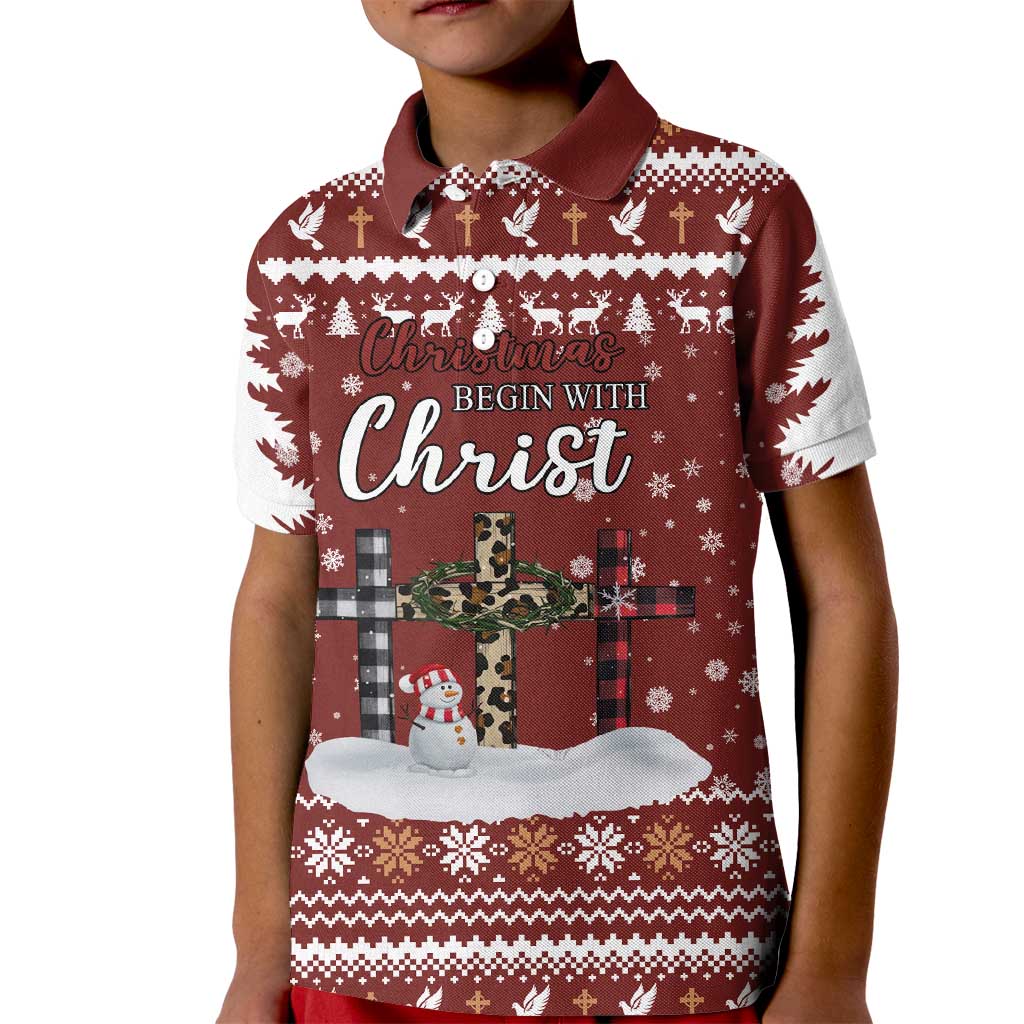Christian Noel Christmas Kid Polo Shirt Xmas Holiday Patterns - Wonder Print Shop