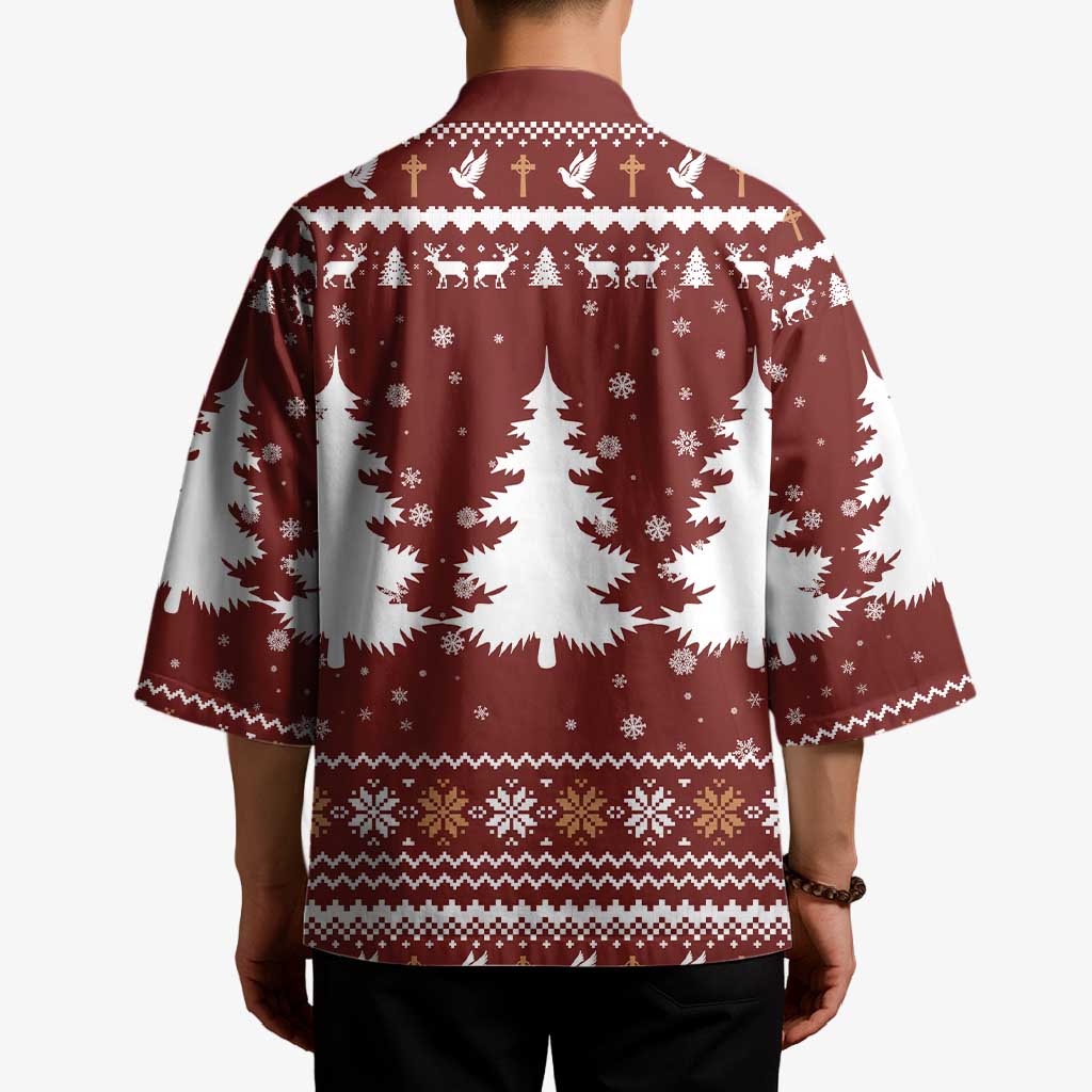 Christian Noel Christmas Kimono Xmas Holiday Patterns - Wonder Print Shop